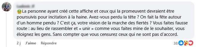 affiche lgbt homme blanc pendu