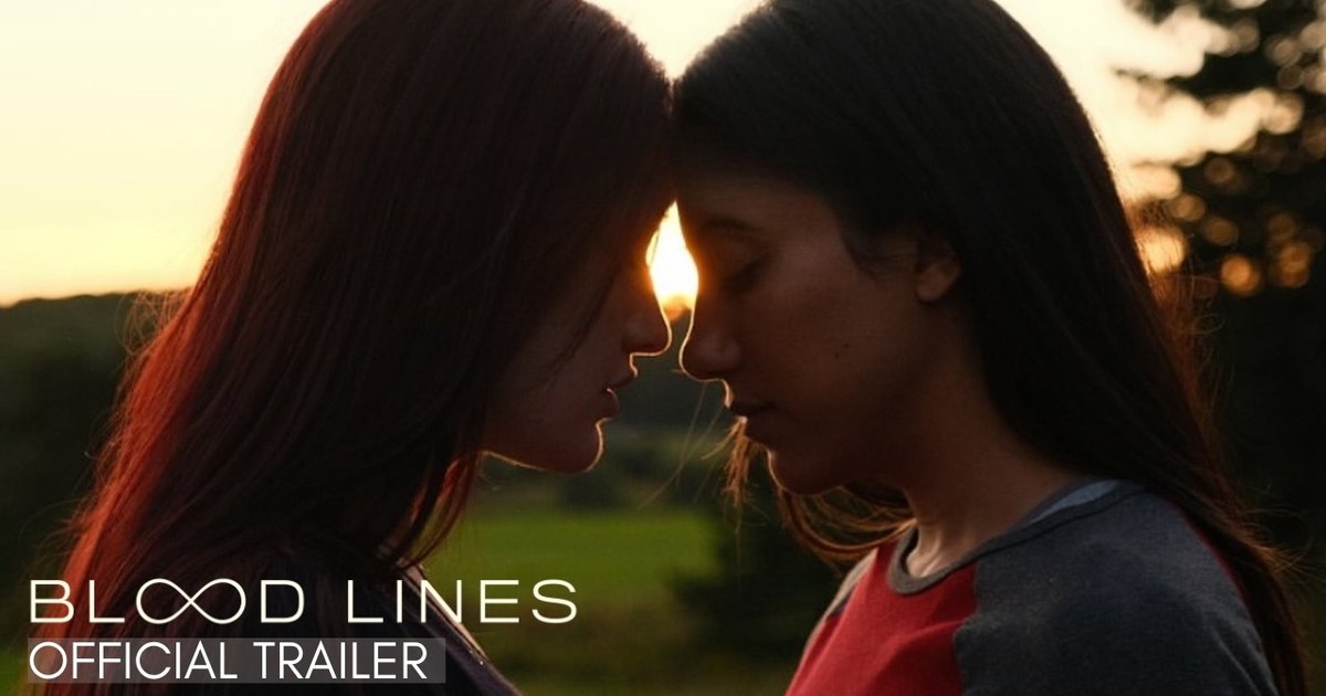 Blood Lines film saphique : Beatrice et Chani front contre front au coucher du soleil