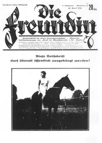couverture magazine die freundin de 1930