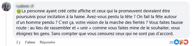 affiche lgbt homme blanc pendu